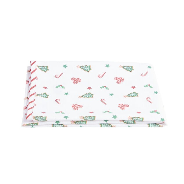 Torchon Disney Mickey rectangulaire blanc et rouge 50x70cm