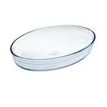 Plat &agrave; four ovale transparent