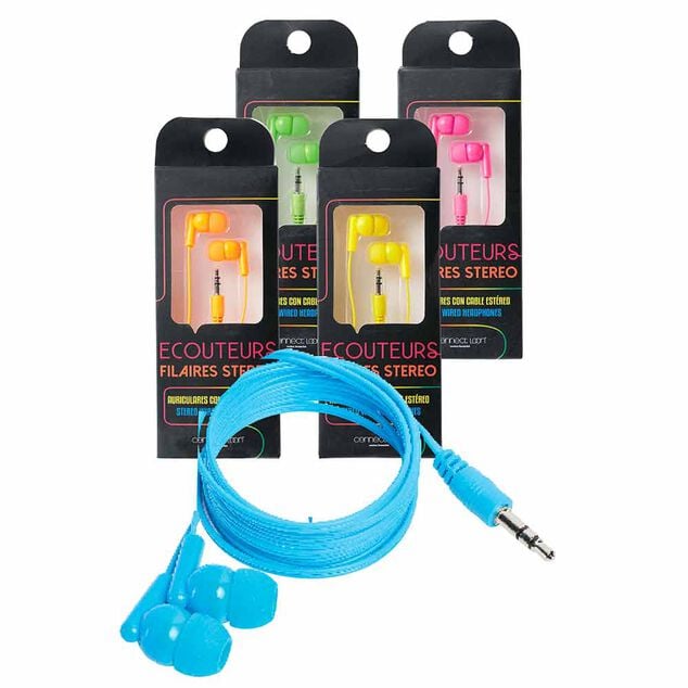 &Eacute;couteur filaire intra auriculaire L. 120 cm