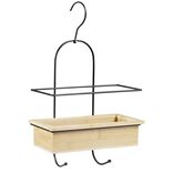 Serviteur de douche bambou avec crochets