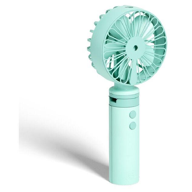 Ventilateur à main brumisateur USB 3 vitesses bleu
