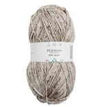 Pelote de fil &agrave; tricoter acrylique brun chocolat 200Gr