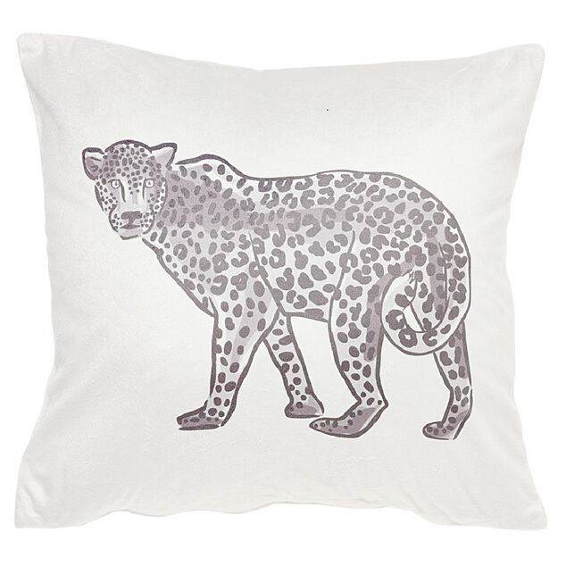 Housse de coussin carr&eacute; design animaux x2