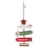 Décoration de Noël panneau de signalisation