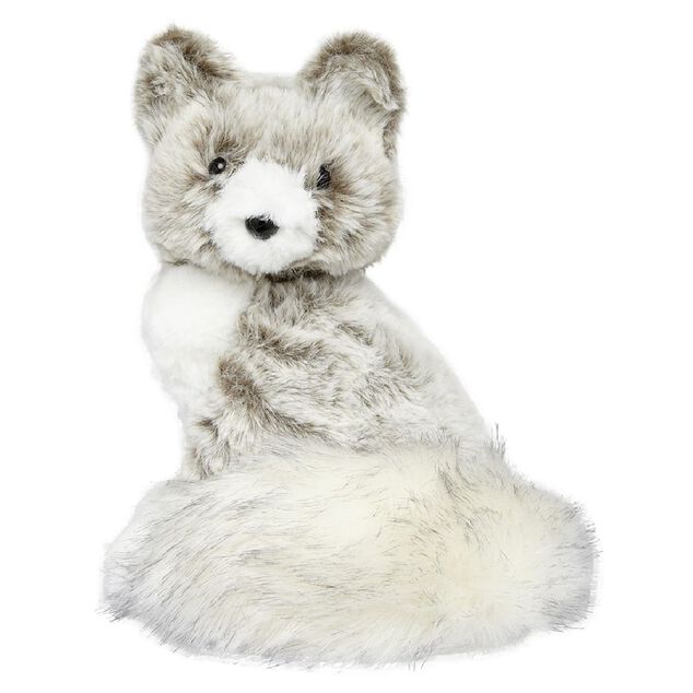 Renard en peluche No&euml;l H18 cm