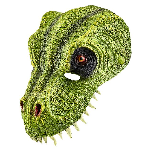 Masque enfant dinosaure vert