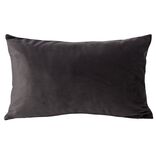 Housse de coussin velours 30x50cm gris