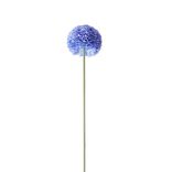 Fleur artificielle 1 tige allium bleu H72cm