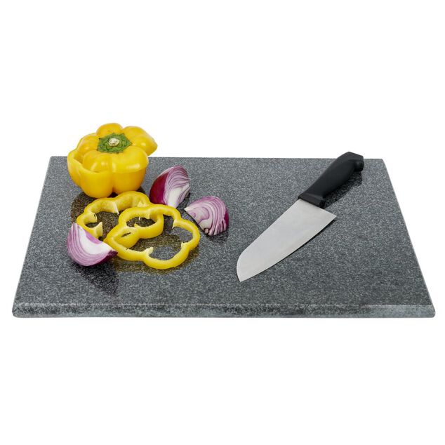 Planche à découper granit gris 30x20x1,5cm