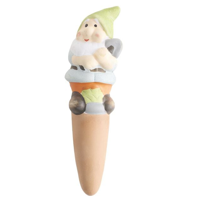 Goutteur arrosage plante figurine terre cuite &Oslash;5xH15cm (4 mod&egrave;les)