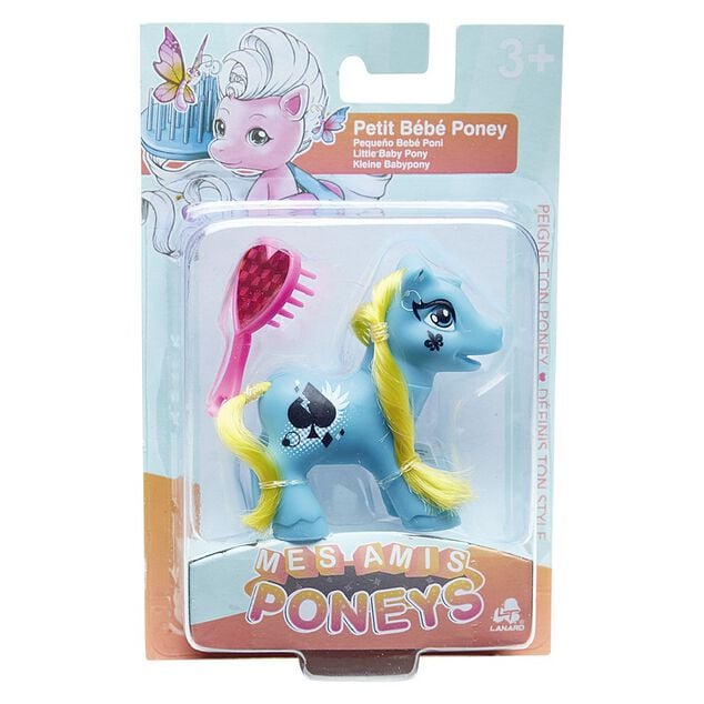 Figurine Mes amis poneys petit b&eacute;b&eacute; &agrave; brosser 4 mod&egrave;les