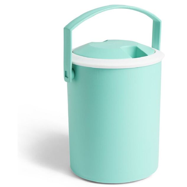 Seau &agrave; gla&ccedil;on glaci&egrave;re 1L bleu et blanc - &Oslash;20x14cm