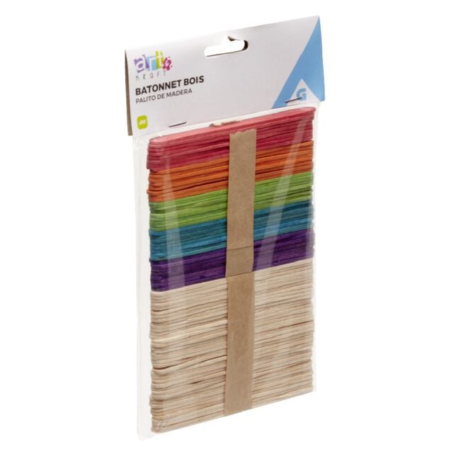 Bâtonnets en bois x80
