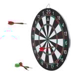 Jeu de fl&eacute;chettes r&eacute;versible  &Oslash;38cm 7 pi&egrave;ces