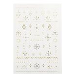 Planche d'autocollants 3D pour ongles effet prisme