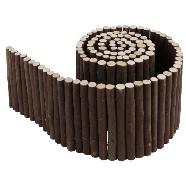 Bordure en osier marron