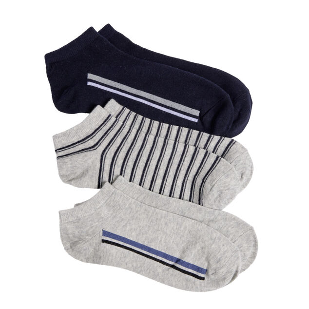 Chaussettes homme tige courte polycoton 3 paires 41/45