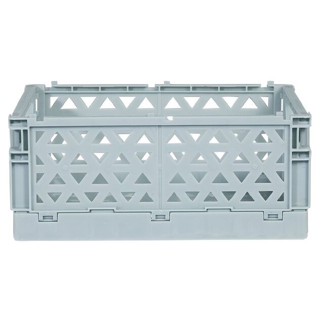 Caisse pliable polypropyl&egrave;ne 17x12x7.5cm bleu