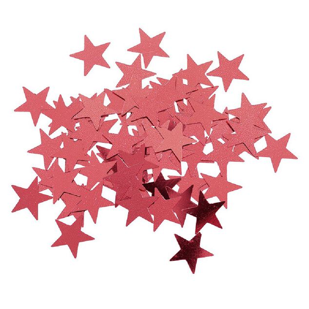 Confettis forme &Eacute;toile Rouge x 160