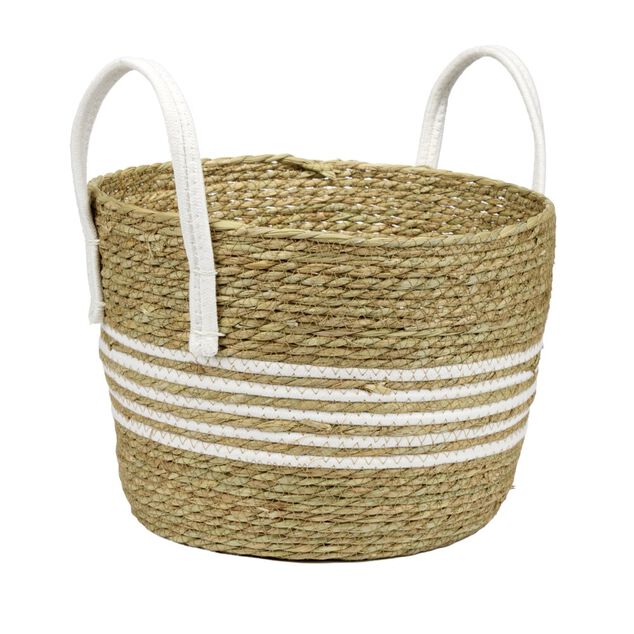 Pani&egrave;re avec grandes anses fibre et coton &Oslash;32xH28cm Taille L