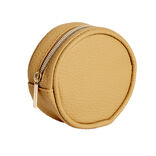 Porte-monnaie rond simili uni Ø9cm (6 modèles)