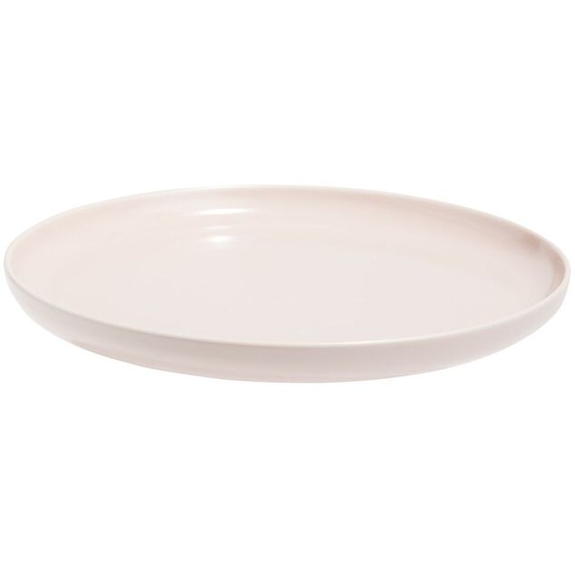 Assiette &agrave; dessert Oslo porcelaine rose &Oslash;19cm