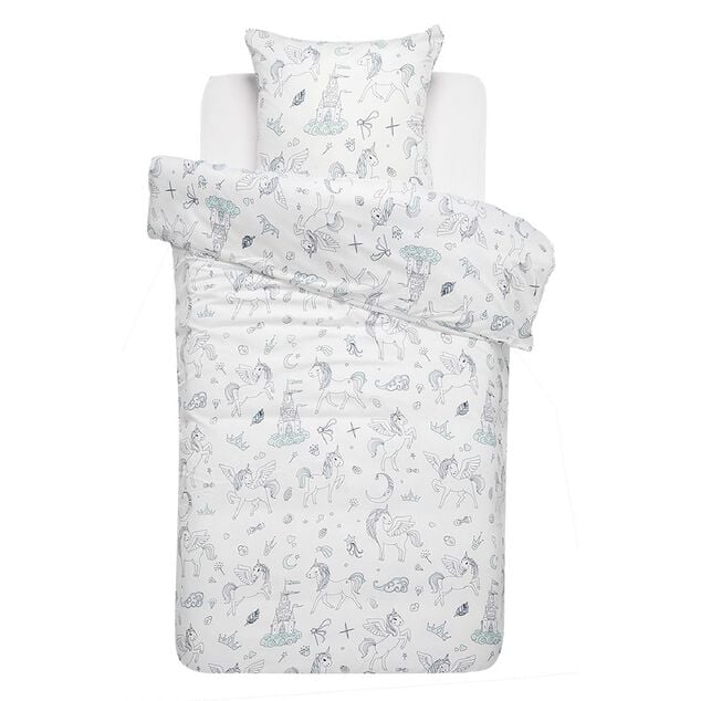 Parure de lit 1 personne avec taie d'oreiller