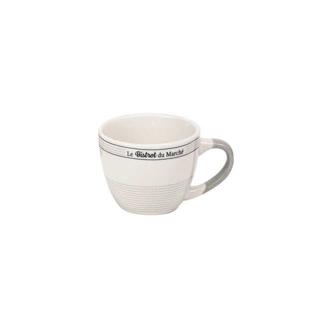 Tasse &agrave; expresso en porcelaine design Bistrot du March&eacute; 9 cl