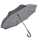 Parapluie inversé motif noir et blanc L87cm