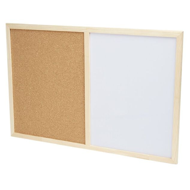 Tableau blanc et li&egrave;ge 2 en 1