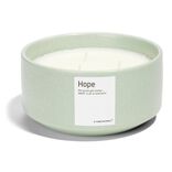 Bougie Hope pot c&eacute;ramique &Oslash;13xH6cm vert