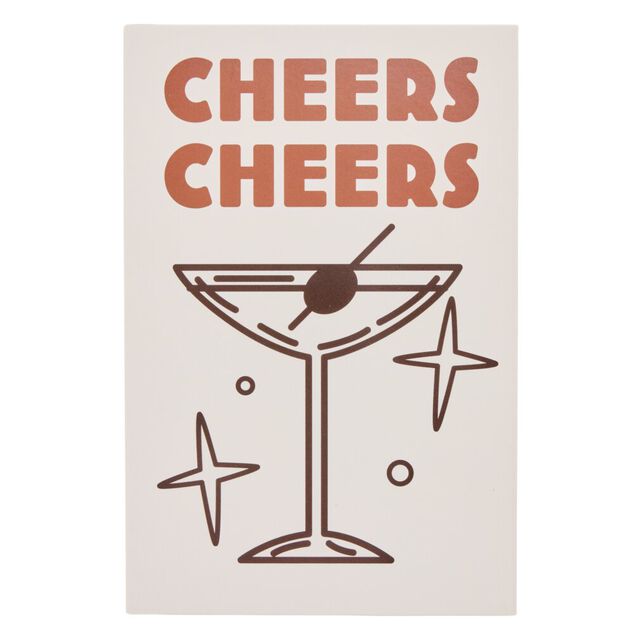 Affiche d&eacute;co x3 papier Cocktail 30x40cm (3 mod&egrave;les)
