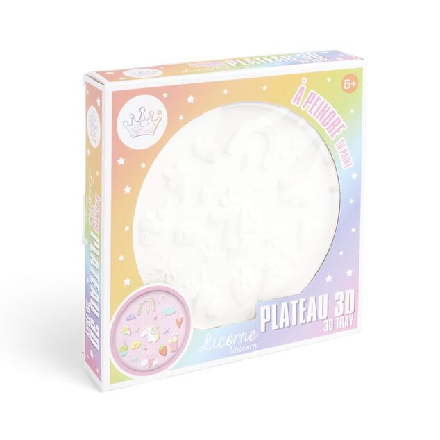 Plâtre 3D à peindre licorne ou dinosaure - 2 modèles