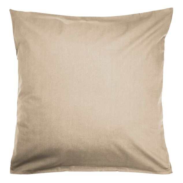 Taies d'oreiller carr&eacute;e x2 microfibre uni 63x63cm (4 mod&egrave;les)