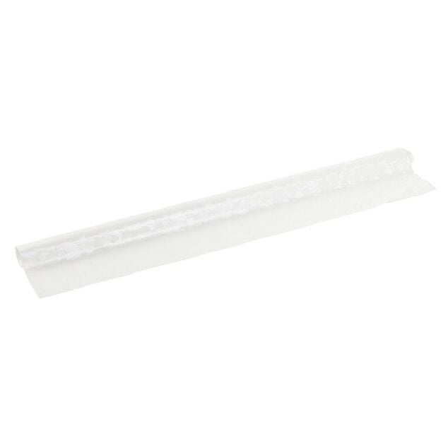 Toile cir&eacute;e nacr&eacute; blanc L140cm