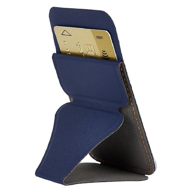 Support t&eacute;l&eacute;phone cuir avec porte carte