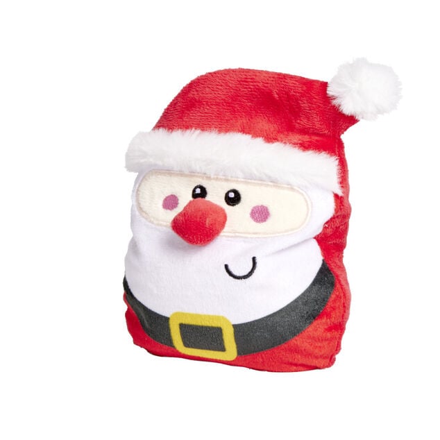 Bouillote P&egrave;re No&euml;l rouge et blanc 15,5x16,5cm