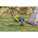 Fauteuil de jardin enfant Urban filaire bleu 56x49xH67cm