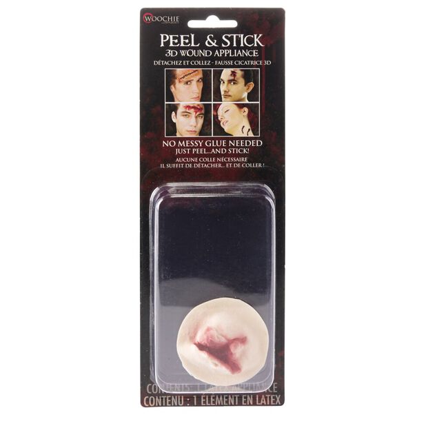 Fausse cicatrice Halloween latex (3 modèles)