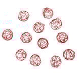 Boule de Noël rouge ajourée x 12