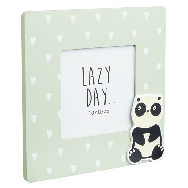 Cadre photo bois enfant décor animal 17x17cm pour photo 10x10cm (4 modèles)