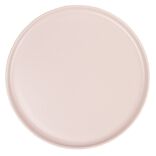 Assiette plate ronde Nordic porcelaine rose &Oslash;28cm