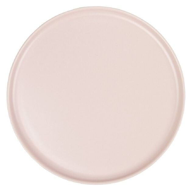 Assiette plate ronde Nordic porcelaine rose &Oslash;28cm