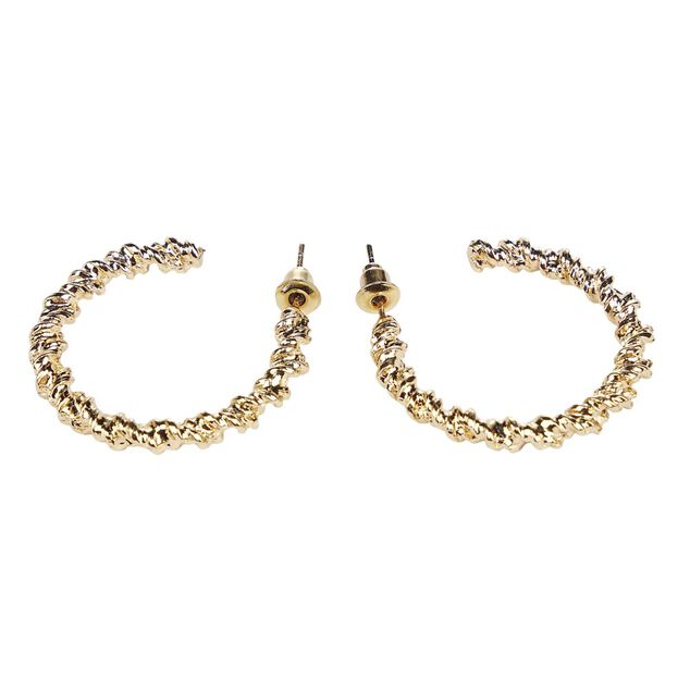 Boucles d'oreilles femme créoles en métal Ø3,5cm (3 modèles)