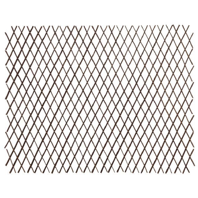 Treillis extensible en osier marron