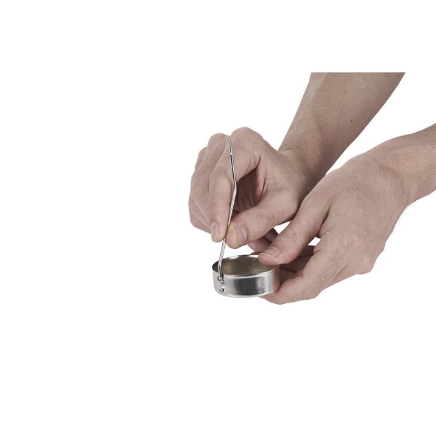 Photophore caroussel renne de Noël gris argenté