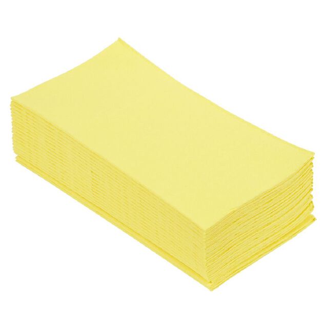 Serviette range couverts 40cm jaune canari x20