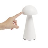 Lampe de table Roundi USB tactile blanche Ø9,5xH22,5cm