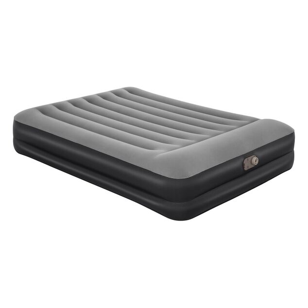 Matelas gonflable 2 places avec gonleur int&eacute;gr&eacute; 203x152x&Eacute;p46cm