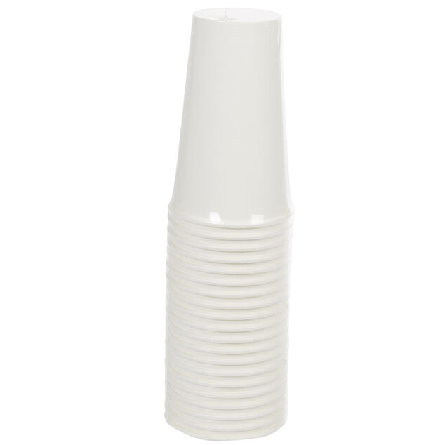 Gobelet &agrave; bi&egrave;re jetable en carton blanc 50 cl x20